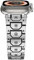dongriuk Cinturino in acciaio inossidabile per Apple Watch Ultra 2, cinturino in metallo per iWatch serie 10/9/8/7/6/5/4/SE, bracciale regolabile(Silver black,42mm 44mm 45mm 49mm)