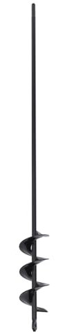 Garden Auger Drill Bit, 5 * 60cm Carbon Steel Auger Post Hole Digger, for clay, rocky soil, hard soil, sand, fertilizer, mortar mixture, etc