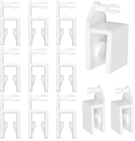 Shutter Clips for Vinyl Shutter Repair Parts Connectors-Cufflinks,12 Pack Shutter Rear Tilt Bar Connectors Replacement for Blinds Hunter Douglas/Eclipse, Window Shutter Repair Kit(1558 Rear Connector)