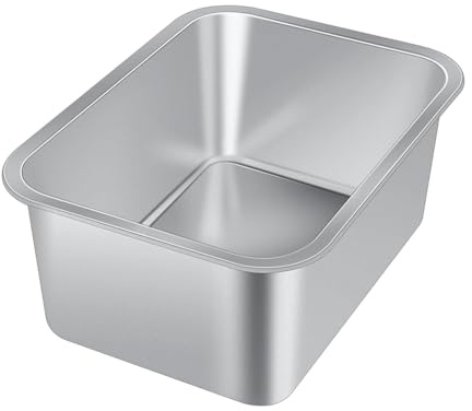 Sefdrert Stainless Steel Dog Bowls 3 Gallon Capacity for Large Breed Dogs Indoor/Outdoor, Easy to Clean for Indoor and Outdoor Extra Large Dogs