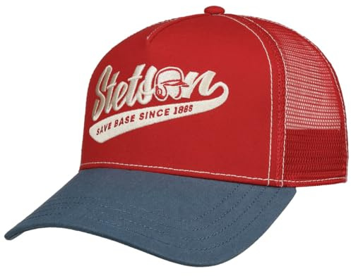 Stetson Save Base Trucker Cap Damen/Herren - Baseball Mesh Snapback mit Schirm, Peak All-Season Frühling Sommer Herbst Winter