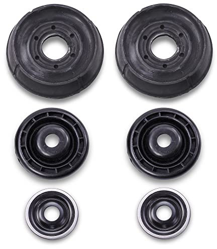 BESTPRICE 2x Domlager vorne unterer Teil & 2x Domlager vorne oberer Teil + 2x Wälzlager vorne Kompatibel mit NISSAN KUBISTAR, RENAULT CLIO, KANGOO (KC0/1_) (FC0/1_), THALIA I (LB_), TWINGO