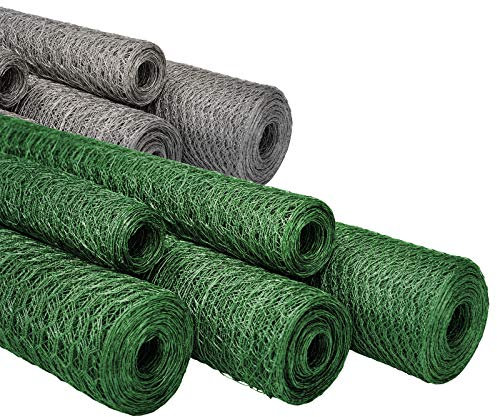 casa pura| Rouleau Grillage Triple Torsion - Maille Fine Hexagonal - Idéal pour protéger Votre Jardin/Vos Animaux, Lapins et Poules | 13 mm Maille | 100 cm x 25 m, Vert