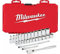 Milwaukee Juego 32 piezas, carraca y vasos de 3/8 Metrica