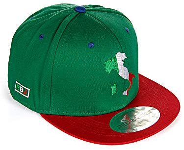 Red Bridge Unisex Snapback Caps Kappe Baseball-Cap Mütze Bestickt Länder Italien - Grün