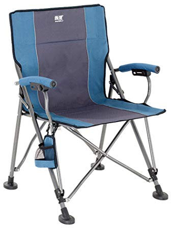 WANGLXFC Tragbar Sehr Stabiler Klappstuhl Campingstuhl Angelstuhl mit Getränkehalter- bis zu 200kg Unisex, B