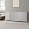 DuraTherm® 600 x 1440mm White Horizontal Designer Radiator Double Column Oval Tube Modern Central Heating Panel Bathroom Radiators