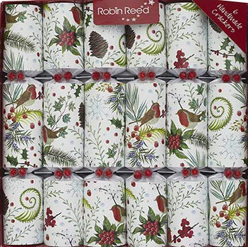 Robin Reed 6 x 12 inch Festive Foliage Christmas Crackers