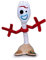 PBP Toy Story - Peluche 8'66/22cm Forky avec Son en Espagnol Qualité Super Soft