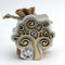 DLM-32048 (Kit 12 Pezzi) Sacchetto PortaConfetti in Juta con Albero della Vita e Quadrifoglio Calice della Prima Comunione Confettata bomboniera
