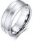 Musihy Herren Ring XXL, Modeschmuck Ringe Wolfram Ring Einfacher Stil Ringband Silber Ringgröße 12