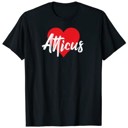 T-Shirt mit Aufschrift I Love Atticus T-Shirt