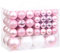 Sea Team 99 Stück sortierte Weihnachtskugel-Ornamente, bruchsicheres, saisonales, dekoratives Hängekugel-Set mit wiederverwendbarem Geschenkpaket für Feiertags-Weihnachtsbaum-Dekorationen, Pink