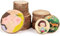 Angooni 24 Stück Natürliche Holzscheiben, 3-4 cm 5-6 cm 7-8 cm Runde Holzscheiben zum Basteln, Klein Baumscheibe mit Rinde, für Kunst Holzscheiben, DIY Handwerk, Weihnachtsschmuck