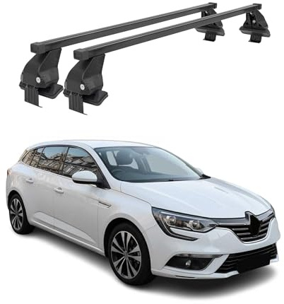 Menabo Querträger kompatibel mit Renault Megane IV 2016-2024 Schwarz
