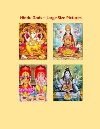 Hindu Gods – Large Size Pictures: Ganesha, Lakshmi, Krishna, Ram, Hanuman, Shiva, Saibaba, Saraswati, Vishnu, Kartikeya, Durga, Kali, Satya Narayan
