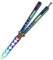 Andux Coltello da esterno in acciaio inossidabile Attrezzo da campeggio Lame non affilate Flip Carry-on Coltello pieghevole (Colorato 2)