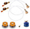 Lot de 2 Adaptateurs de Cartouches de Gaz pour Cuisinière de Camping - Recharge de Propane, Utilisation Extérieure, Valve