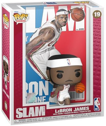 Funko Pop! Couverture NBA: SLAM - Lebron James - Figur En Vinyle à Collectionner - Spielzeug für Kinder und Erwachsene - Fans de Sport - Figur Modèle Pour Les CollectionNeurs et Affithage