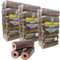 Eco Wood Fire Heat Logs - Pack of 36 Compressed Sawdust Fuel Logs with Topline Card. Perfect for Wood Burners, Open Fires, Chimeneas and Multi-Fuel Stoves.