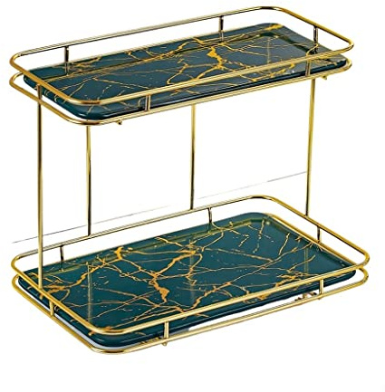 ASWAD Bathroom Floating Shelf Double-Layer Bathroom Corner Bathroom Rack Toilet Washstand Toilet Countertop Cosmetic Storage Double-Layer Bathroom Rack Bathroom Wall Organizer