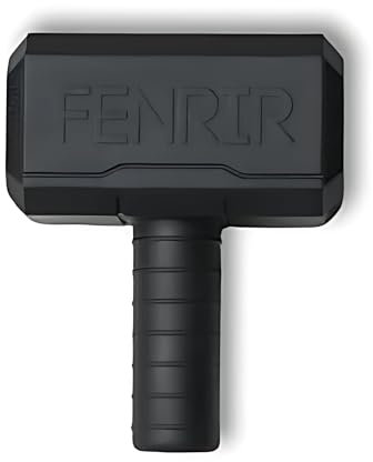 Fenrir Hammer Dog Chew Toy Strong Rubber Stuffable Enrichment Toy for Chewers (Black, Medium)