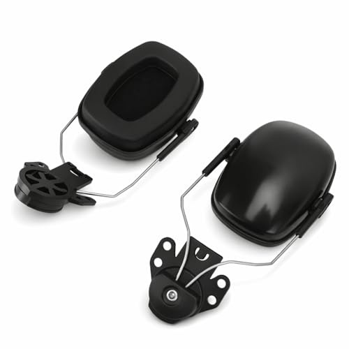 ZAWELIYO Protections Auditives Amovibles pour Casque de Sécurité, Réduction Bruit 27 dB, éponge Confortables et Respirantes, Compatibles Chantier Construction, Usine, Atelier