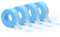 LZM Wimpern Tape Silikongel Micropore Tape 0.5 In × 4 Yd Atmungsaktiv Schmerzfreie Entfernung Wimpern Extensions Tape Mikroporen Band Wimpernverlängerung Zubehör Wimpern Zubehör (Blau, 4 Reihen)