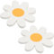 TNSLAND 40 Stück Servietten Gänseblümchen Servietten Blumen Bunt Servietten Sommer Party, Servietten Blumenform, Napkins Gänseblümchen deko Servietten Sommerfest Geschirr Party Dekoration