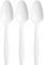 Shefa 2000 White Teaspoons, Heavy Duty Teaspoons, Microwave-Safe Teaspoon for Birthday, Parties, Camping