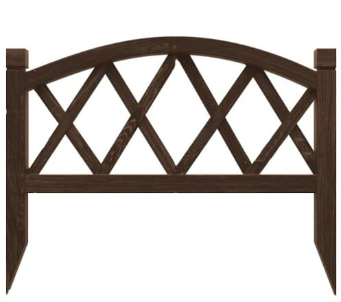 ZXHKZDX Gartenzaun Holz, Niedrige Garden Fence, Gewölbte Unterirdische Zaunset, Dekorative Maschendrahtzaun Für Garten-Terrasse-Außendekor(White)