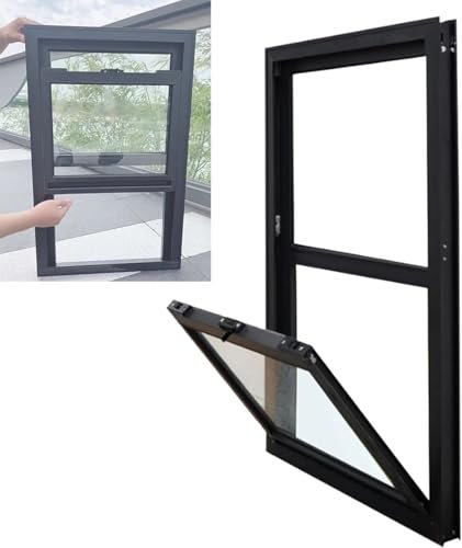 Grandi finestre scorrevoli verticali, finestre scorrevoli di ricambio in alluminio for case, 40 36 32 30 28 24 20 18 Finestra for camion di cibo di larghezza 16 pollici, finestra for stand di concessi