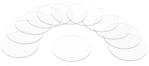 QUARKZMAN Stück Uhrenglas Runde Flache Uhr Kristalllinse Glas,(Ø *Dicke) Runde Gläser Ersatz Brille Uhren Gesicht Kristalle Linse Werkzeug für Uhrmacher Reparatur,