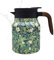Tea Ther-mos with Infuser | 1000ml Ther-mos Teapot | Vintage Floral Pattern Tea Ther-mos | Tea Pot Infuser Bottle | Stainless Steel Thermal Carafe with Lid and Wooden Handle for Hot Drinks