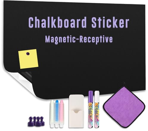 HeatPomelo Lavagna Magnetica 120 x 60 cm, Pellicola Autoadesiva con Kit di Avvio, Per Casa, Ufficio o Scuola