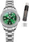 OLEVS Damen-Armbanduhr, kleines Handgelenk, Rotgold, Diamant-Zifferblatt, Quarzuhr, modisch, nachtleuchtend, wasserdicht, analoge Uhr für Frauen, Romantisches Geschenk für Freundin, 9945, grüne