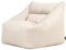 Icon Natalia Sitzsack Sessel für Erwachsene, Beige, Stoff für Drinnen und Draußen, Riesen Sitzsack mit Füllung, Bequemer Sessel, Garten, Terrasse, Lounge, Wohnzimmer Möbel