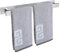 Porte-Serviettes de Salle de Bain - Auto-adhésif ou à vis - Support Mural en Acier Inoxydable - Imperméable et antirouille - Convient pour Salle de Bain, Camping-Car, Cuisine (50 cm, Nickel brossé)