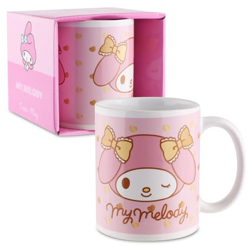 Hello Kitty Tasse 350ml – My Melody Keramiktasse mit Henkel – Offizielles Sanrio Design – Geschenk für Kinder & Fans – Kaffeetasse/Becher