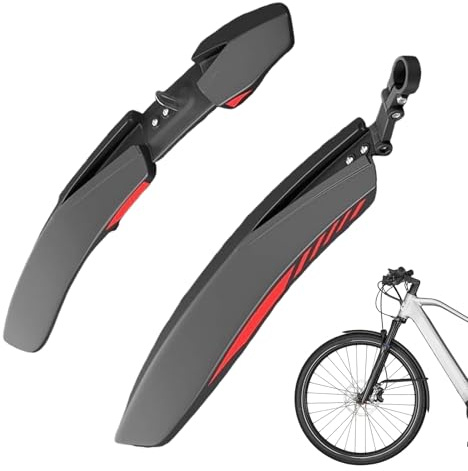 Renopfect Mountainbike Schutzblech | Spritzschutz Abdeckung | Vorderer und Hinterer Spritzschutz | Schutz vor Wasser Schmutz Kies für 24 26 27.5 Zoll Mountainbikes