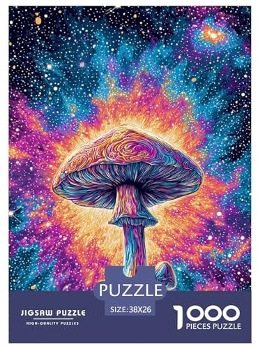 Fantasy-Pilz, 1000 Teile, kreatives Familienspiel, bunt, Geschenk zur Entspannung, Geschenk für Reisen, 38 x 26 cm, 1000 Stück