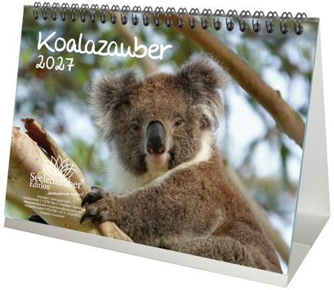 Koalazauber DIN A5 Tischkalender für 2027 Koalabären, Koala - Seelenzauber