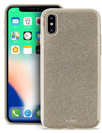 Puro IPCXSHINEGOLD Shine Schutzhülle für Apple iPhone X Gold