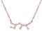 Clearine Women 925 Sterling Silver Wedding Bridal CZ Horoscope Zodiac 12 Constellation Astrology Pendant Necklace Clear Rose-Gold-Toned April Birthstone Sagittarius