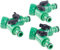 Royal Gardineer Garten Wasserhahn 2 Wege: 2-Wege-Wasserhahn-Adapter mit 2 Ventilen für Gartenschläuche, 3er-Set (Gartenschlauch Verteiler 2, Gartenschlauch Wasserverteiler, Rasensprenger)