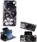K-S-Trade Camara Case For Doro 8035 Compatible With Doro 8035 360° Wallet Case Flip Cover 'Flowers' Smartphone Protective Bag Stand Card Slots Innovative Camera Protection -