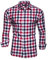 Kayhan Homme Chemise Slim fit, DOPPELFARBIG Red 5XL