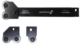 paulimot Rändelrad-Set mit 3 auswechselbaren Köpfen 12 und 16 mm