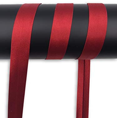 5 m Satin Schrägband Atlas 18mm breit (rot)