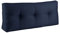 Original Rückenkissen von BioKinder | 100 x 40 cm | Loungekisse, Rückenpolster, Keilkissen, Sofakissen, Palettenkissen | 100% Baumwolle in Nachtblau